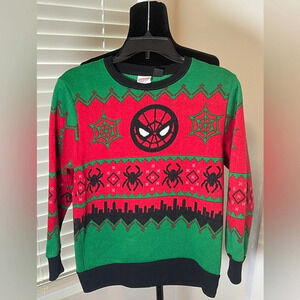 Marvel Spiderman Christmas Sweater Size L